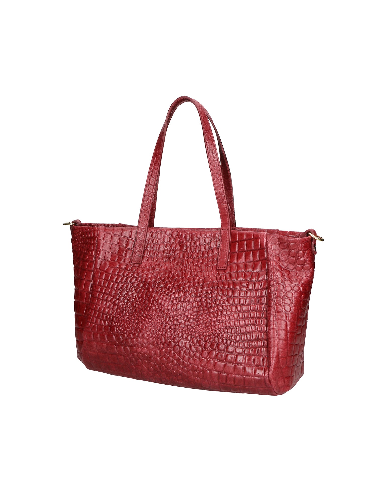 Lorella Borsa a spalla da donna Vera pelle croco 06499-037 BORDO Gave Lux