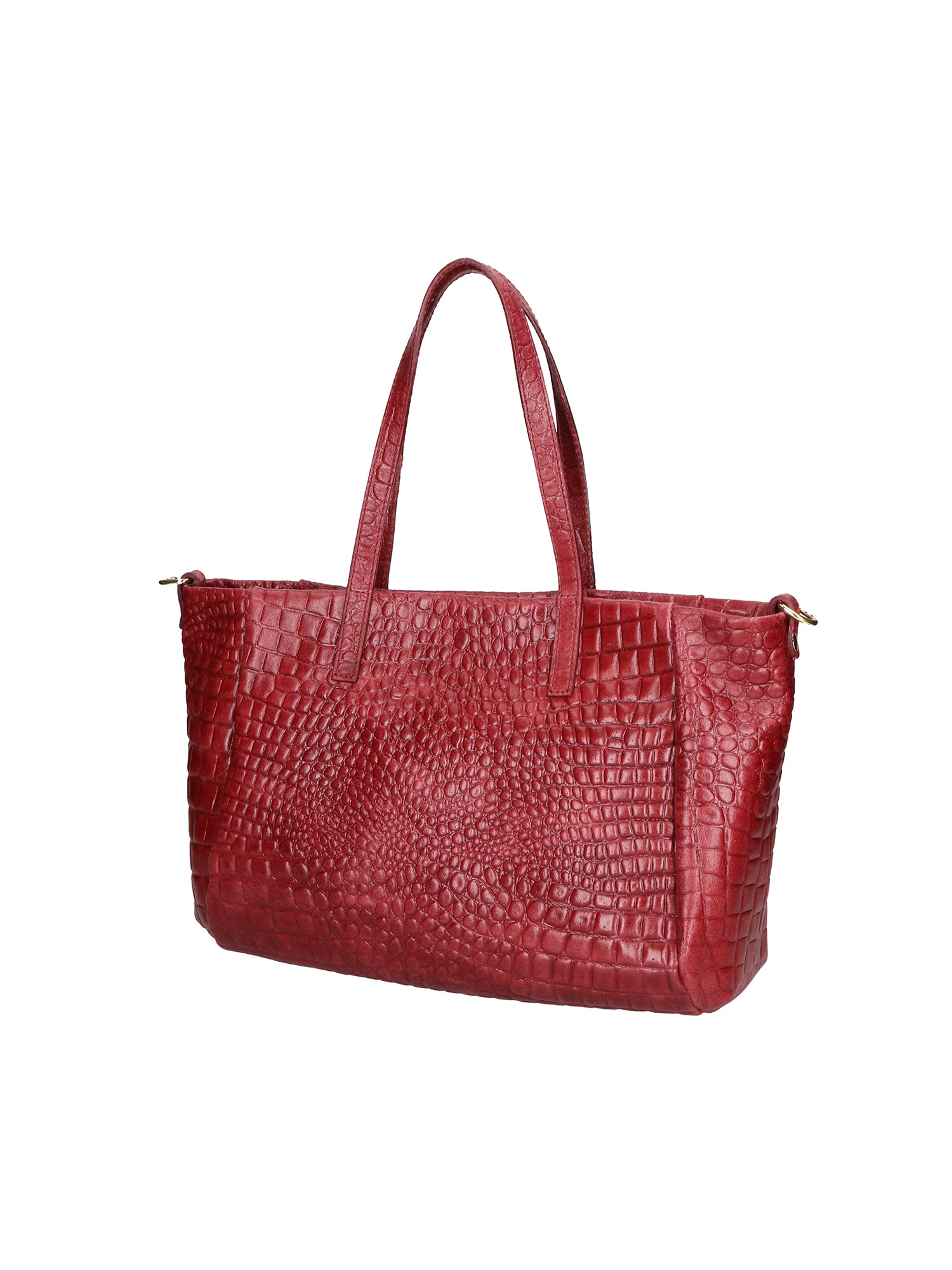 Lorella Borsa a spalla da donna Vera pelle croco 06499-037 BORDO Gave Lux