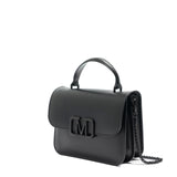 Borsa a mano da donna 100% Pvc FLAT EAR-BLACK Marc Ellis