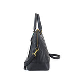 Borsa a mano da donna 100% pelle vegana PU GGB016BLK Gabriella G Firenze