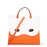 Arancia Borsa a mano da donna 100% pelle 8969-ARANCIO+BIANCO Gave Lux