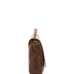 Borsa a mano unisex in vera pelle Made in Italy 4576-TESTA DI MORO Alessia Firenze