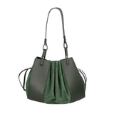 Edera Chic Borsa a mano da donna Vera Pelle 03695-L135 VERDE BOTTIGLIA Chiara Ferretti