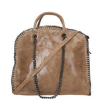 Erebea Borsa a mano da donna Vera pelle 80020-TAUPE Gave Lux