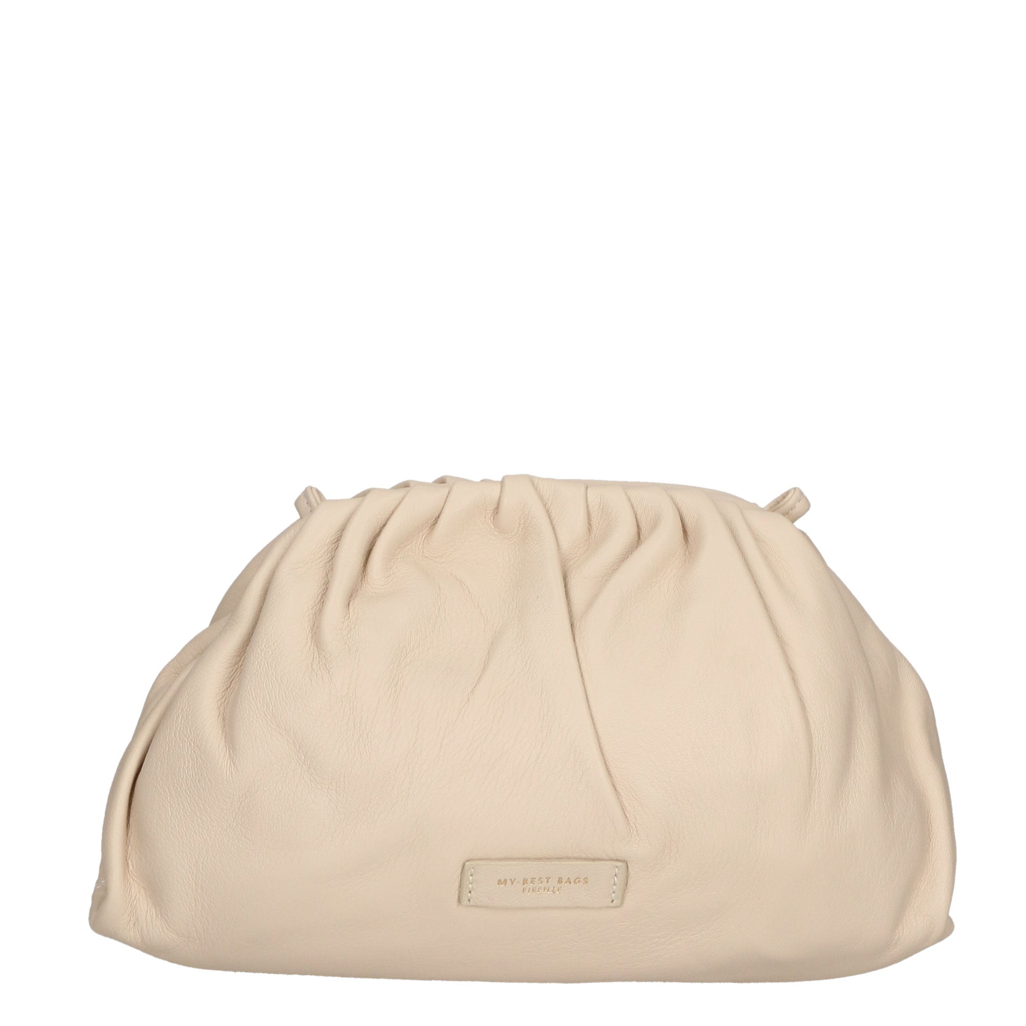 Borsa a tracolla da donna 100% pelle MYB-7008-SS-TAPIOCA 21 My Best Bag