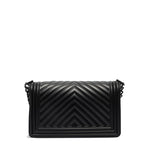 Borsa a mano da donna 100% PVC FLAT M-BLACK Marc Ellis