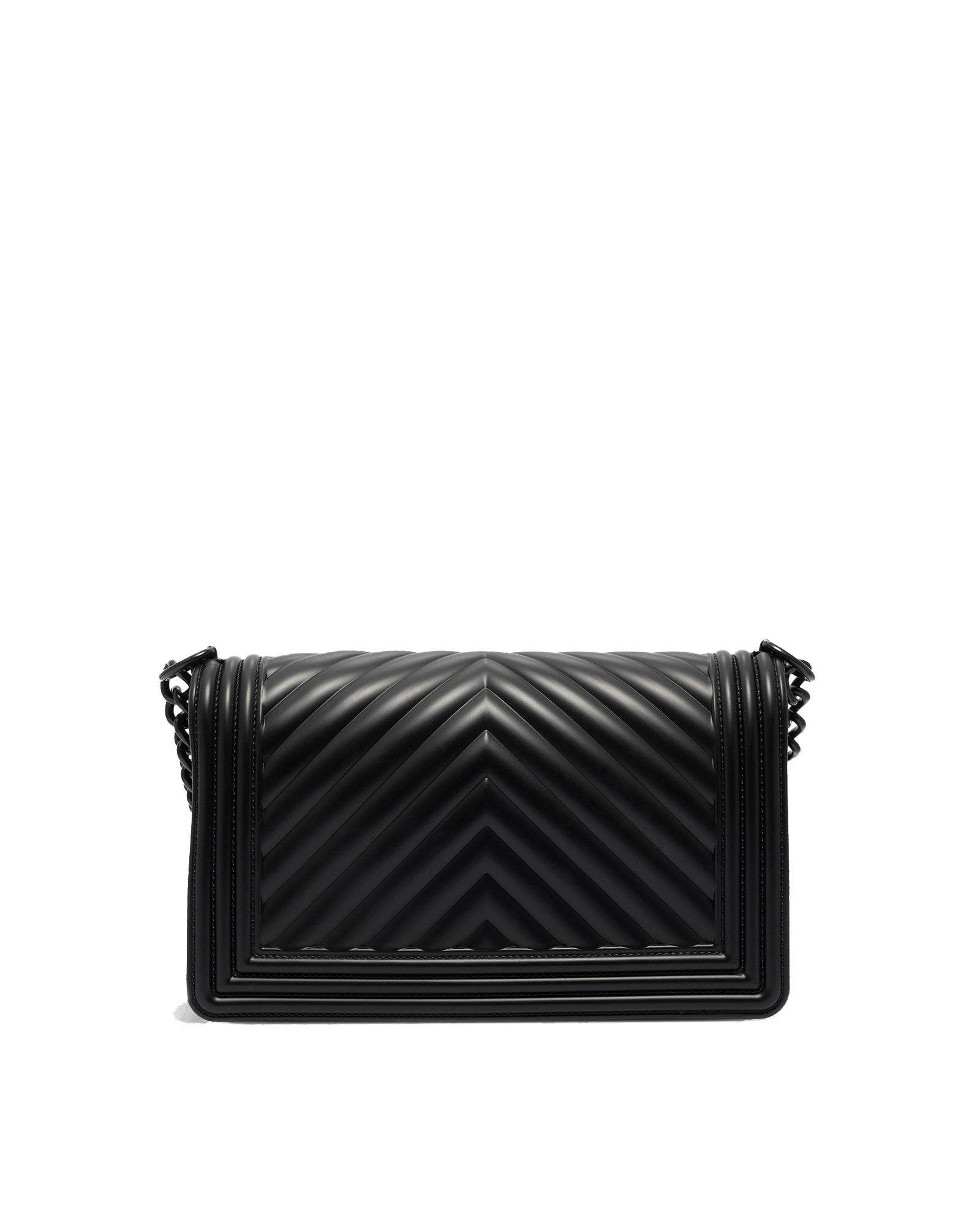 Borsa a mano da donna 100% PVC FLAT M-BLACK Marc Ellis