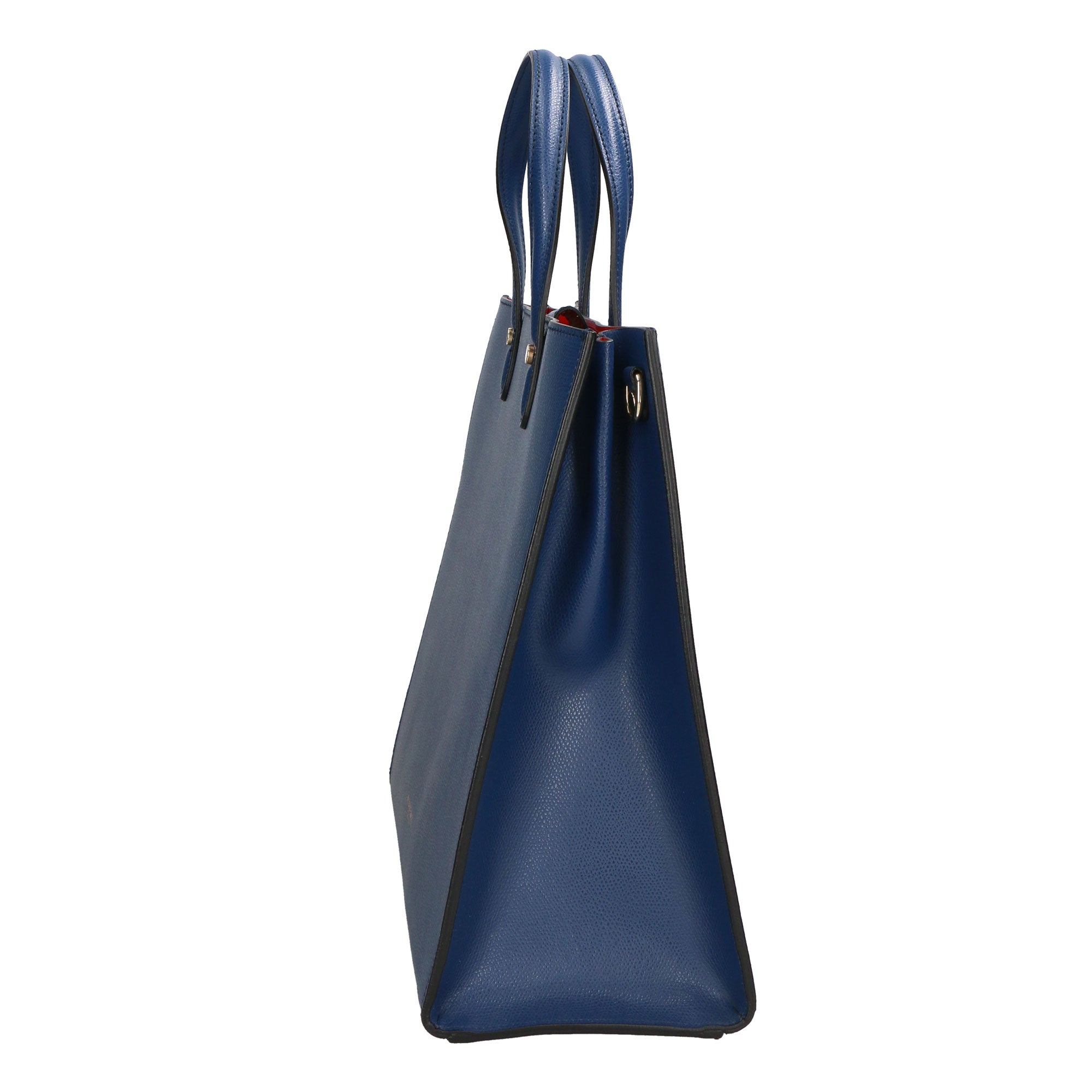 Borsa a mano da donna 100% pelle artigianale MYB-6015-FW-P 634 BLUJEANS My Best Bag