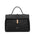 Borsa a mano da donna 100% pelle vegana PU 755-2PT-BLACK Diana&co