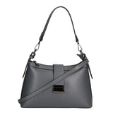 Aurelia Borsa a spalla da donna Vera pelle 05694-PL27 CENERE Gave Lux