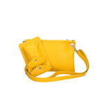 Ifigenia Borsa a tracolla da donna Vera pelle 05932-D04 GIALLO YELLOW Gave Lux