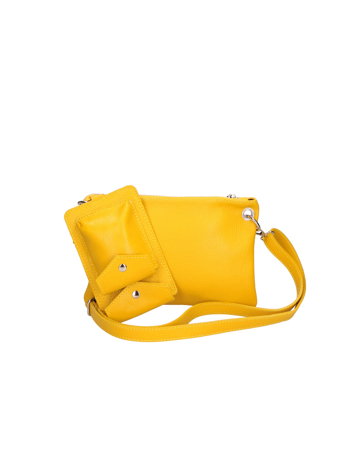 Ifigenia Borsa a tracolla da donna Vera pelle 05932-D04 GIALLO YELLOW Gave Lux