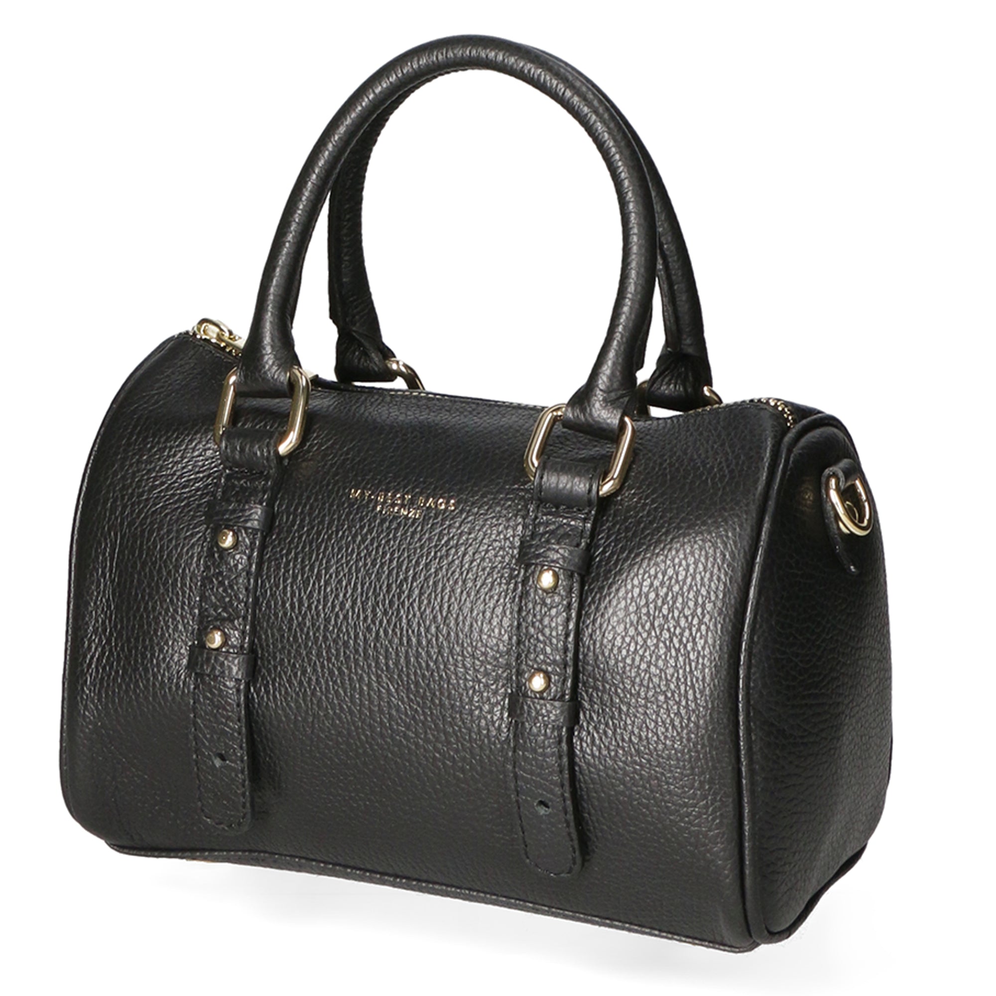 Borsa a tracolla da donna Vera pelle MYB-8023-FW-NERO My Best Bag