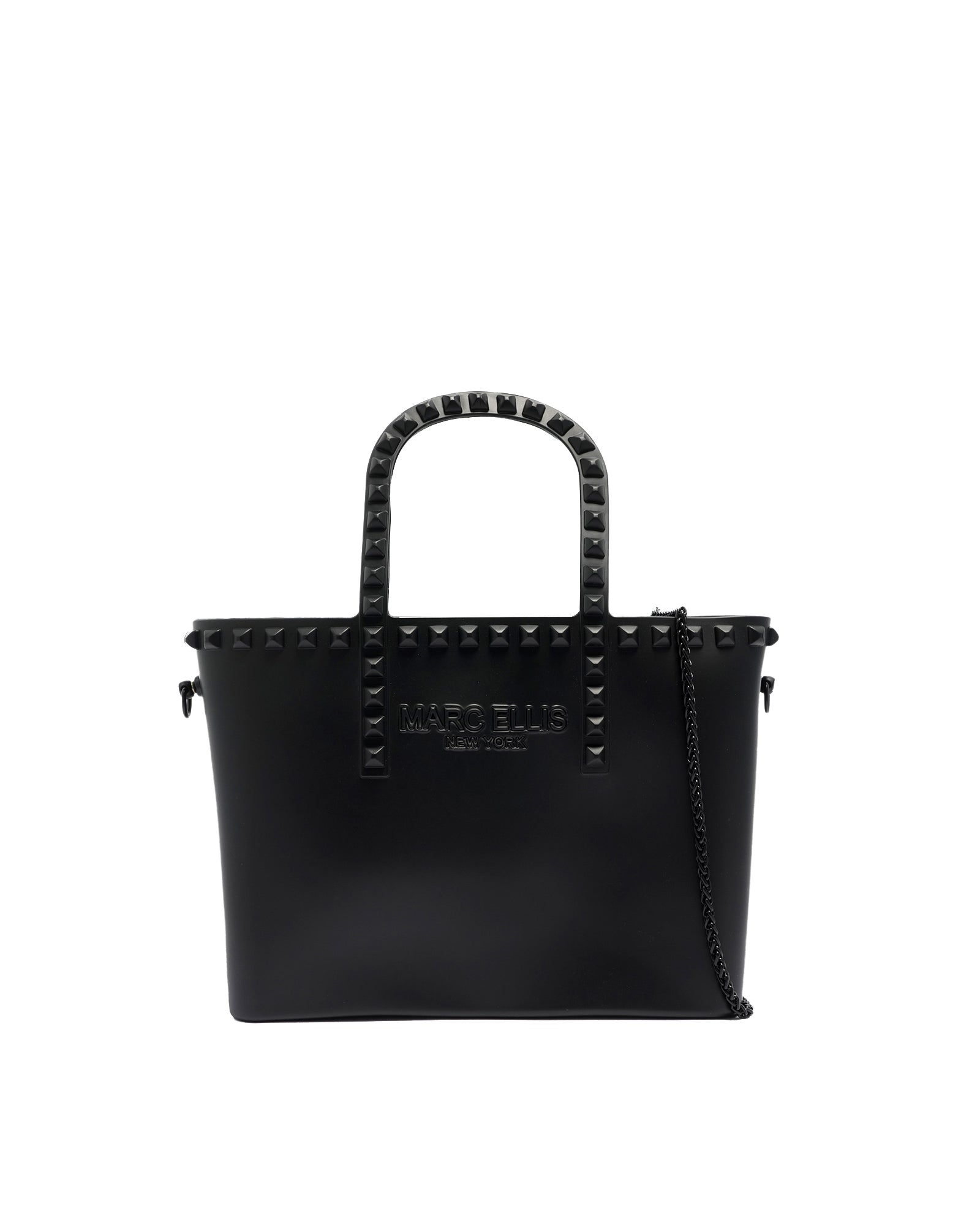 Borsa a mano da donna 100% Pvc FLAT GLAS M-BLACK Marc Ellis