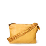 Lucca Borsa a tracolla da donna Vera pelle 1001-D36 SENAPE Gave Lux