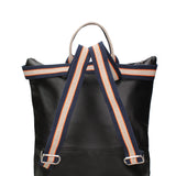 Convertible Handbag Into Backpack For Women In Genuine Leather Made in Italy 43x38x12 cm