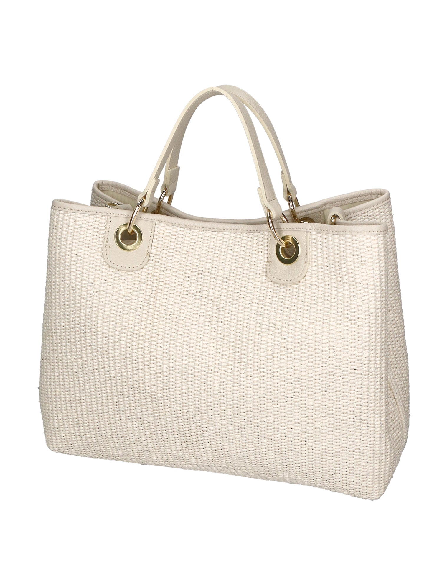 Borsa a mano da donna Paglia & Pelle MYB-05168-SS-148+D37 LATTE My Best Bag