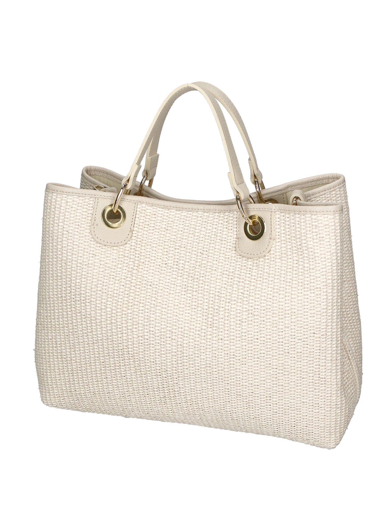 Borsa a mano da donna Paglia & Pelle MYB-05168-SS-148+D37 LATTE My Best Bag