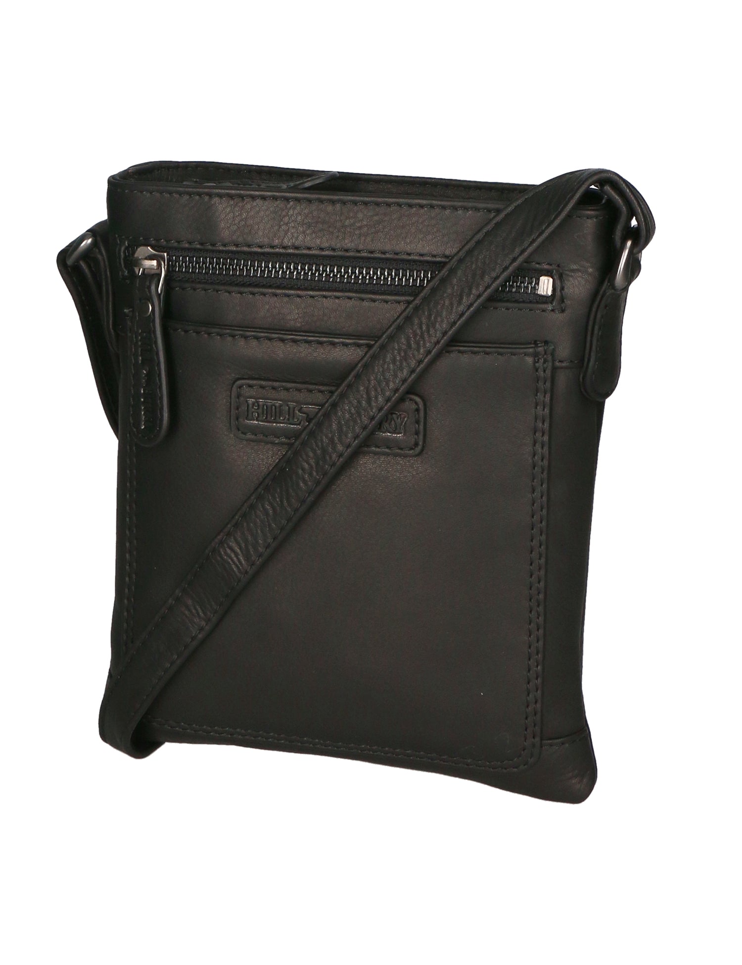 Borsa a tracolla da uomo Vera pelle RFID HILB-3098-NERO Hill Burry