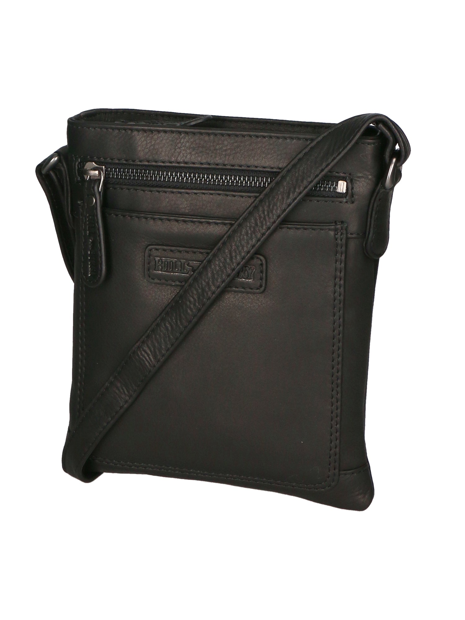 Borsa a tracolla da uomo Vera pelle RFID HILB-3098-NERO Hill Burry