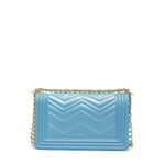 Borsa a mano da donna 100% Pvc FLAT M MANHATTAN-NORSE BLUE + LIGHT GOLD Marc Ellis