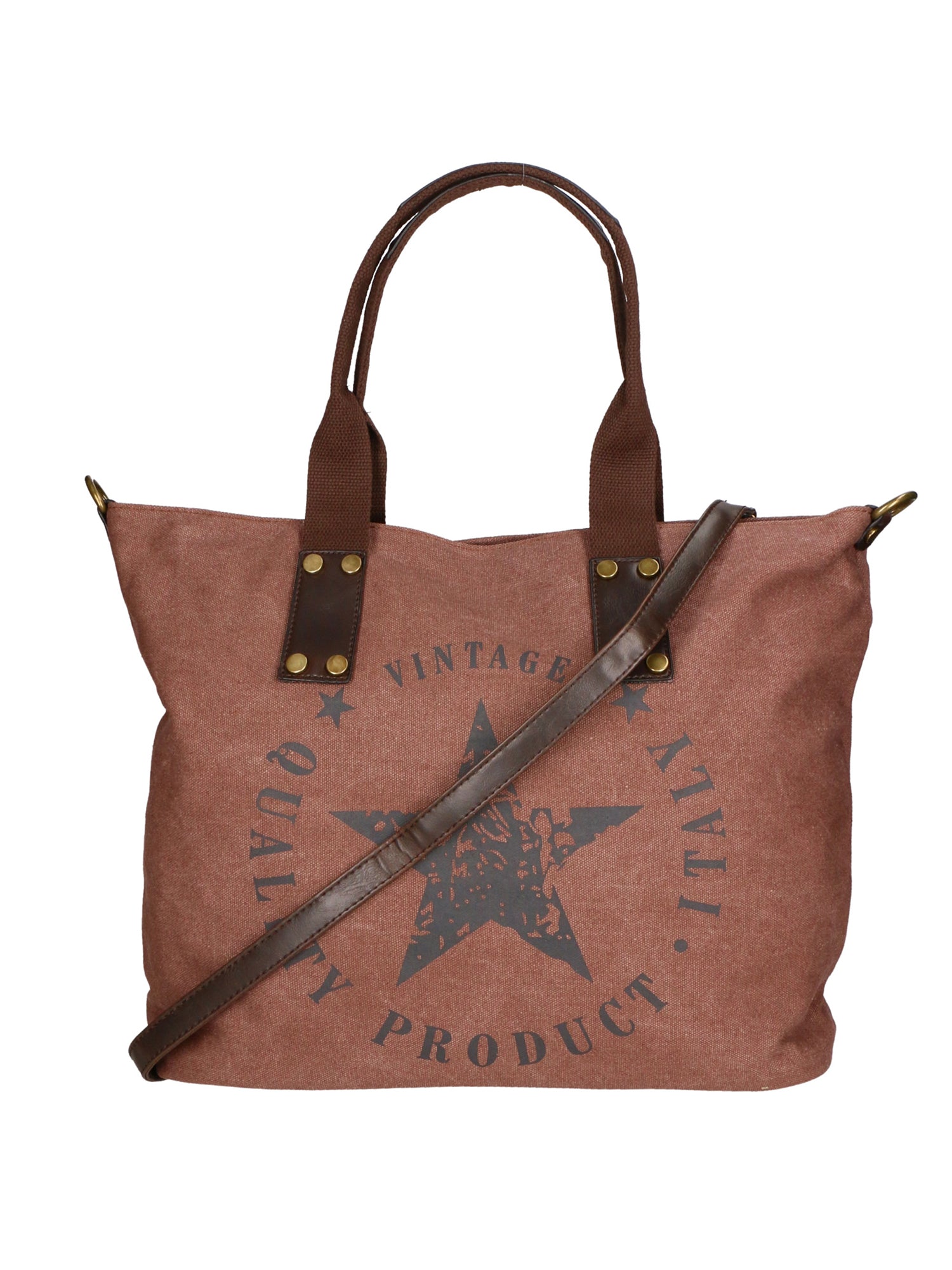 Sabrina Borsa a mano da donna 100% poliestere 8152-COFFEE Gave Lux