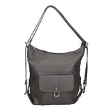 Kesha Borsa a spalla da donna Vera pelle 3301-GRIGIO SCURO Gave Lux