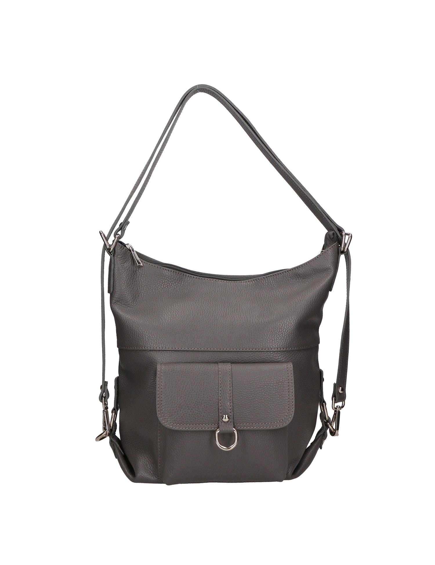 Kesha Borsa a spalla da donna Vera pelle 3301-GRIGIO SCURO Gave Lux