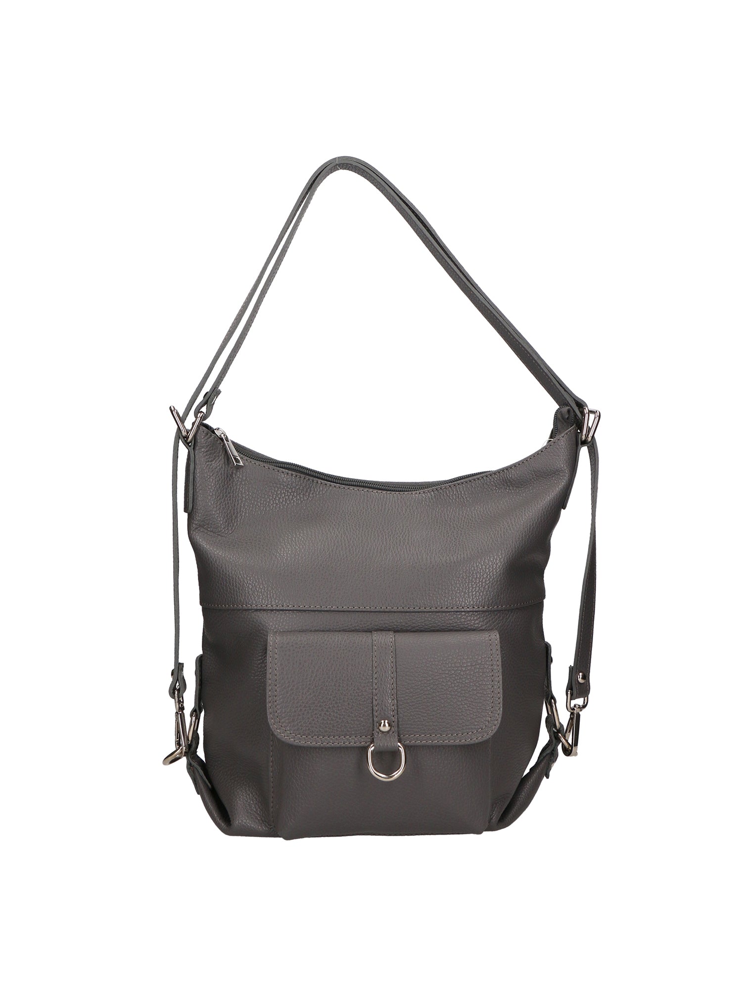 Kesha Borsa a spalla da donna Vera pelle 3301-GRIGIO SCURO Gave Lux