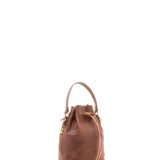 Unisex-Beuteltasche aus echtem Leder, hergestellt in Italien, 24 x 30 x 16 cm