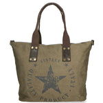 Sabrina Borsa a mano da donna 100% poliestere 8152-MILITARE Gave Lux
