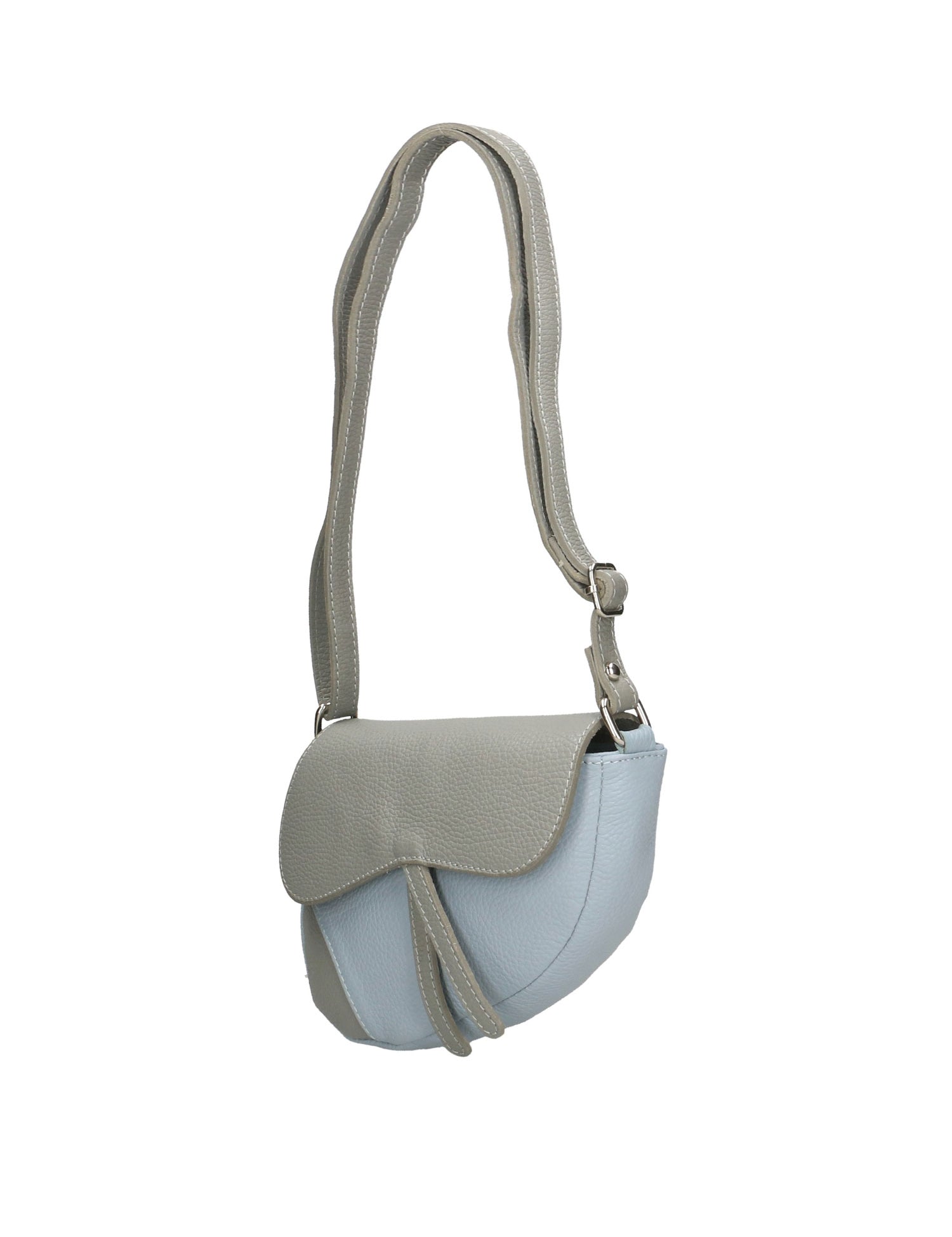 Sylvana Borsa a tracolla da donna Vera pelle 193034-GRIGIO+CIELO Gave Lux