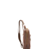 Unisex-Rucksack aus echtem Leder, hergestellt in Italien, 27 x 36 x 8 cm