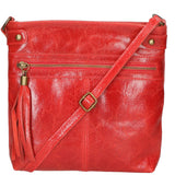 Carmen Borsa a tracolla da donna Vera pelle 10034-ROSSO Gave Lux