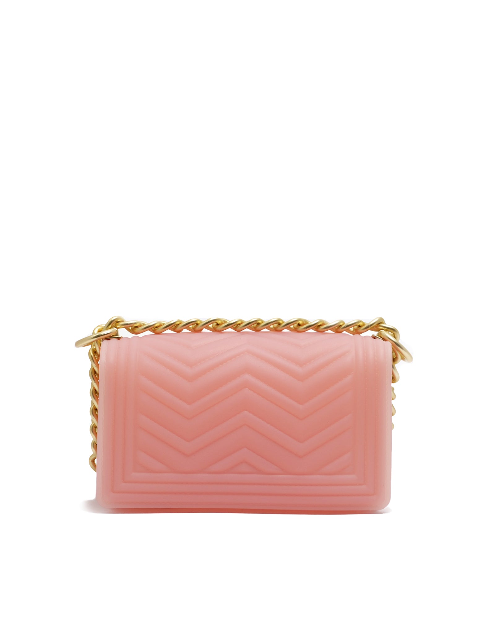 Borsa a mano da donna 100% Pvc FLAT XS MANHATTAN-MAUVE + OFF GOLD Marc Ellis