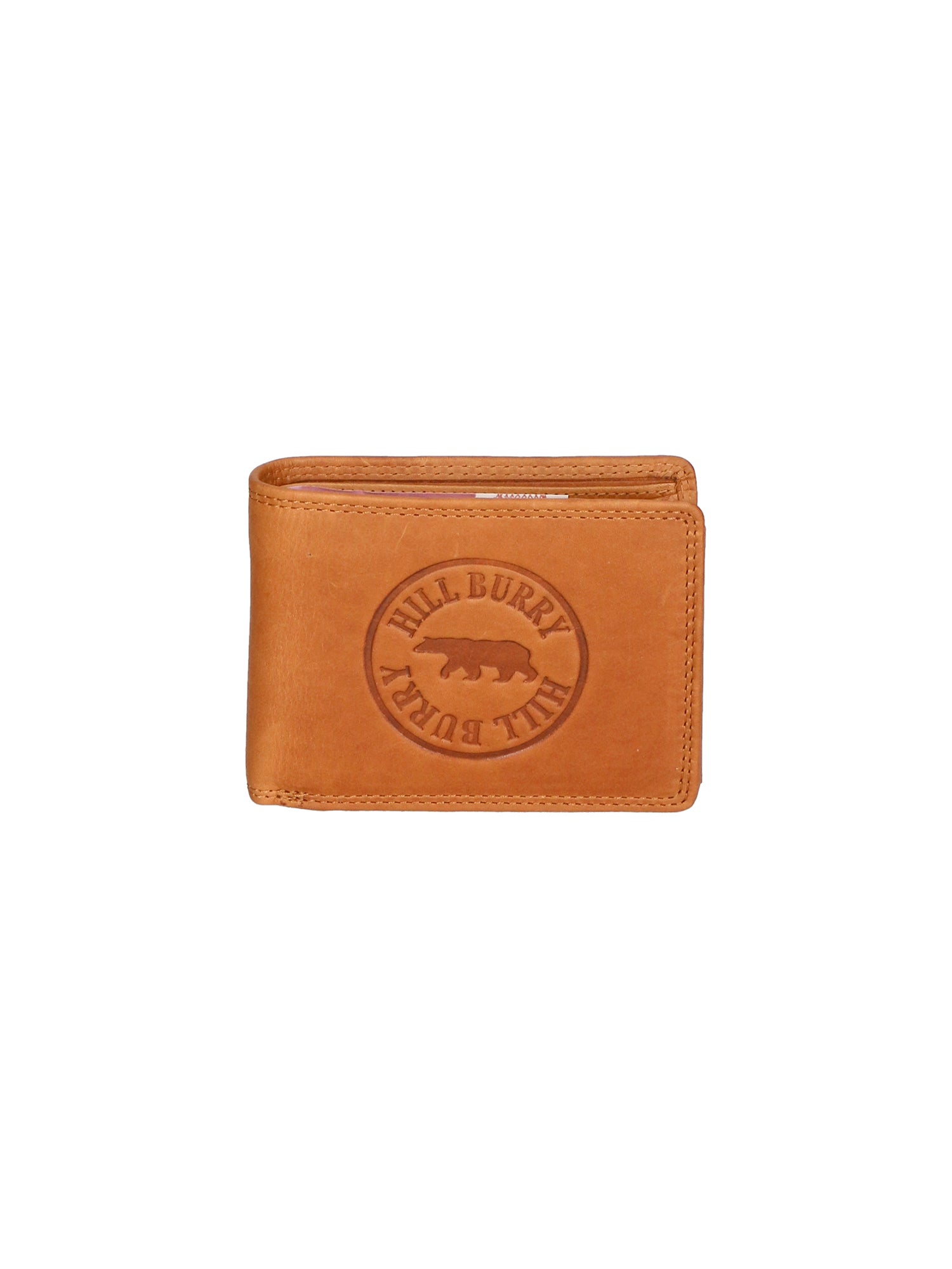 Portafoglio uomo in vera pelle RFID HILB-113BE-CUOIO Hill Burry