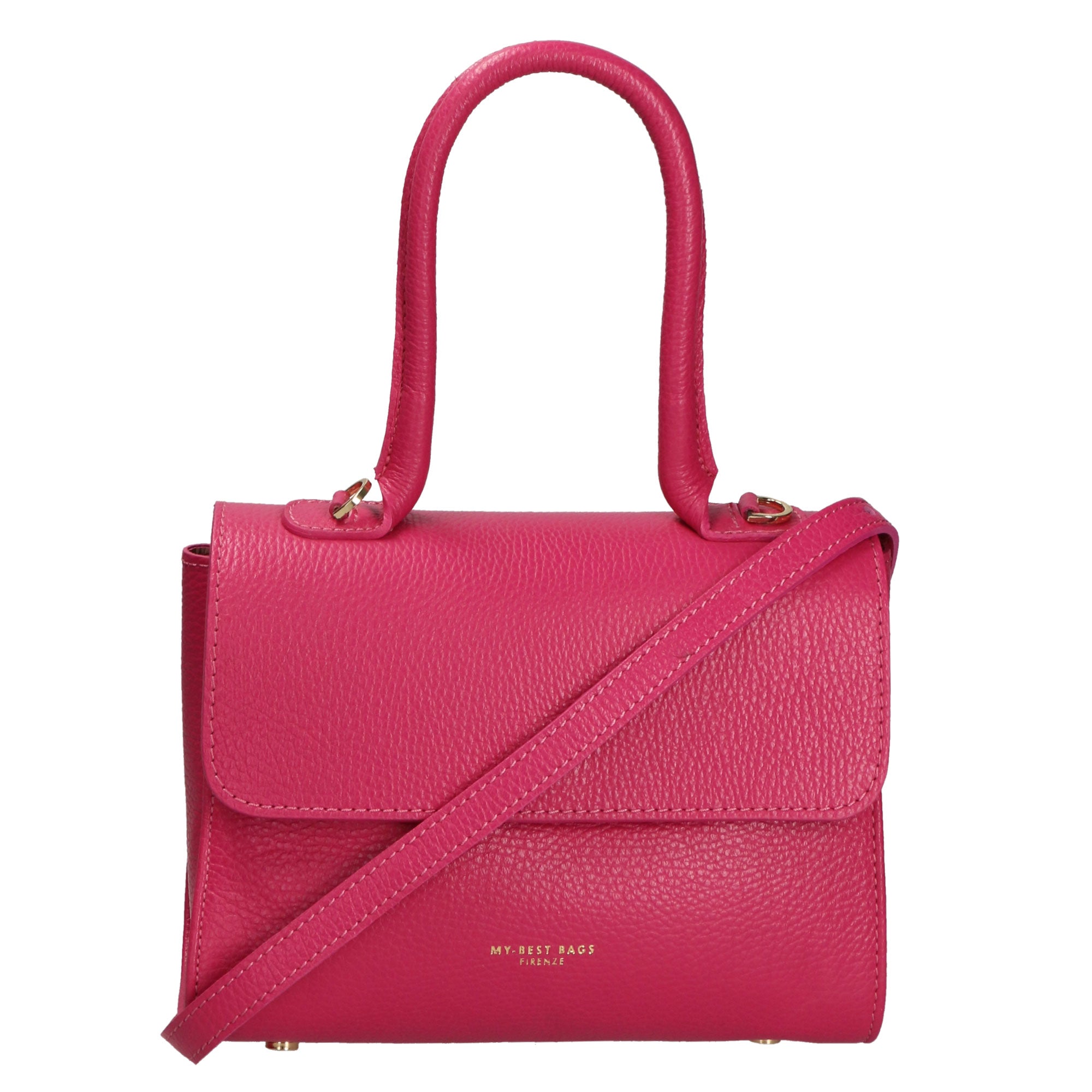 Borsa a mano da donna 100% pelle artigianale MYB-8031-FW-D02 FUXIA My Best Bag