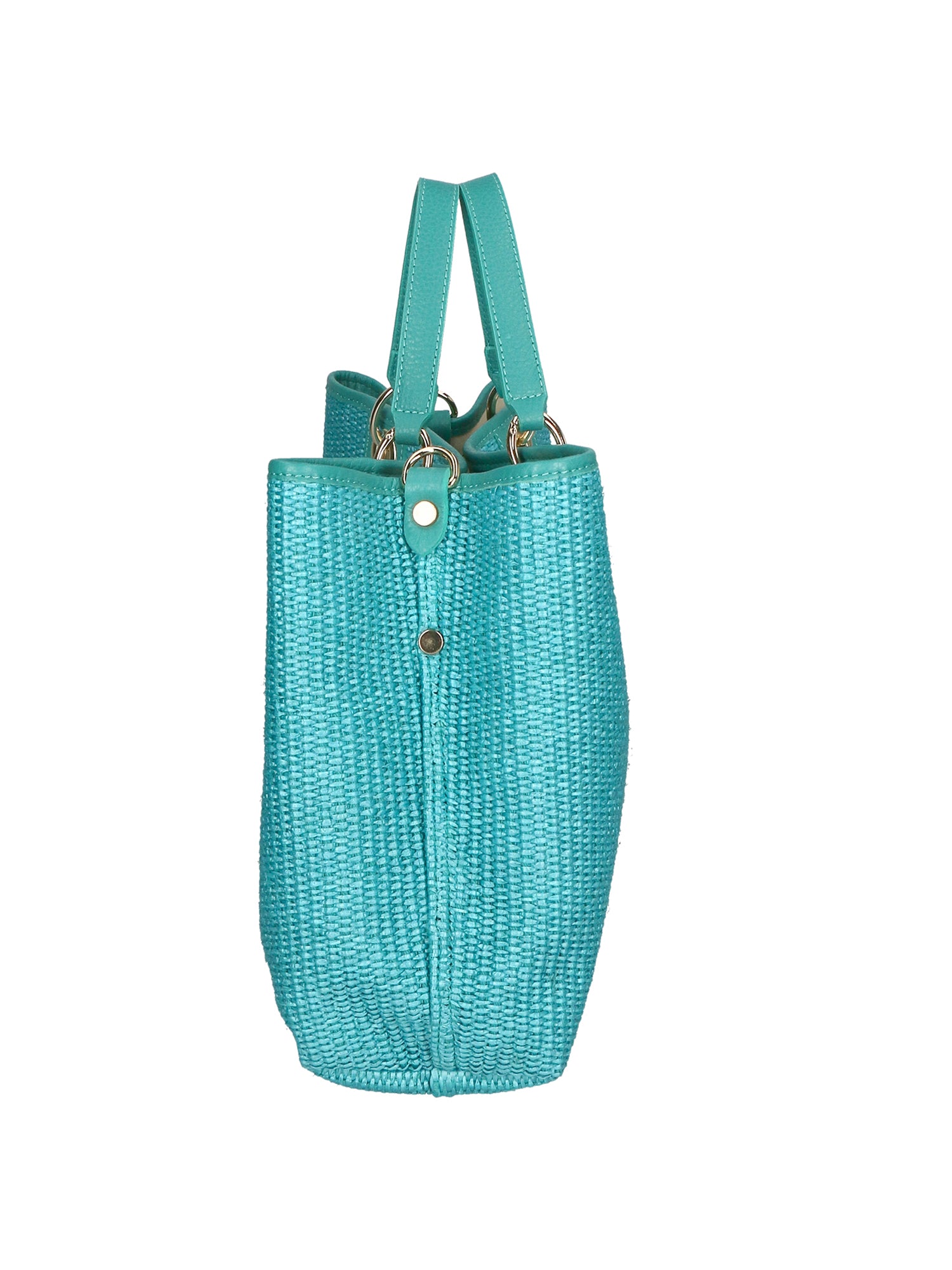 Borsa a mano da donna Paglia & Pelle MYB-05168-SS-179+D30 ACQUA My Best Bag