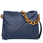 Annalou Borsa a spalla da donna Vera pelle 05417-D24 BLU JEANS Gave Lux