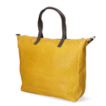 Emerenziana Borsa a spalla da donna Vera pelle 80058-GIALLO Gave Lux