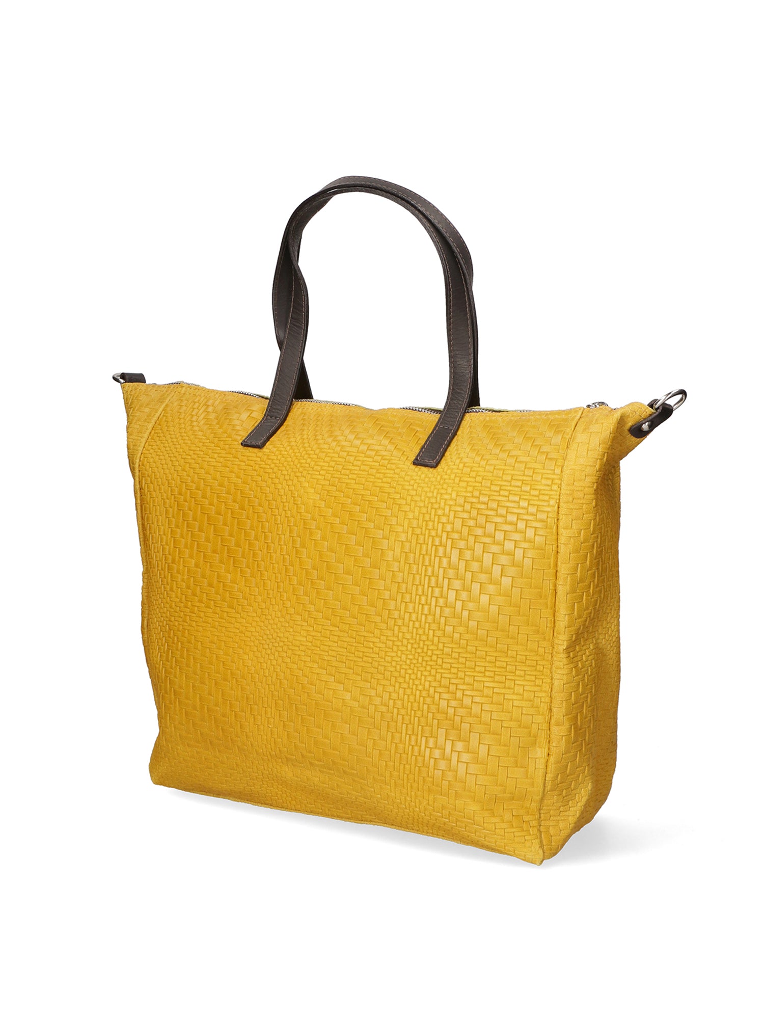 Emerenziana Borsa a spalla da donna Vera pelle 80058-GIALLO Gave Lux