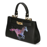 Noel Borsa a mano da donna Vera pelle 04265-D28 NERO BLACK Gave Lux