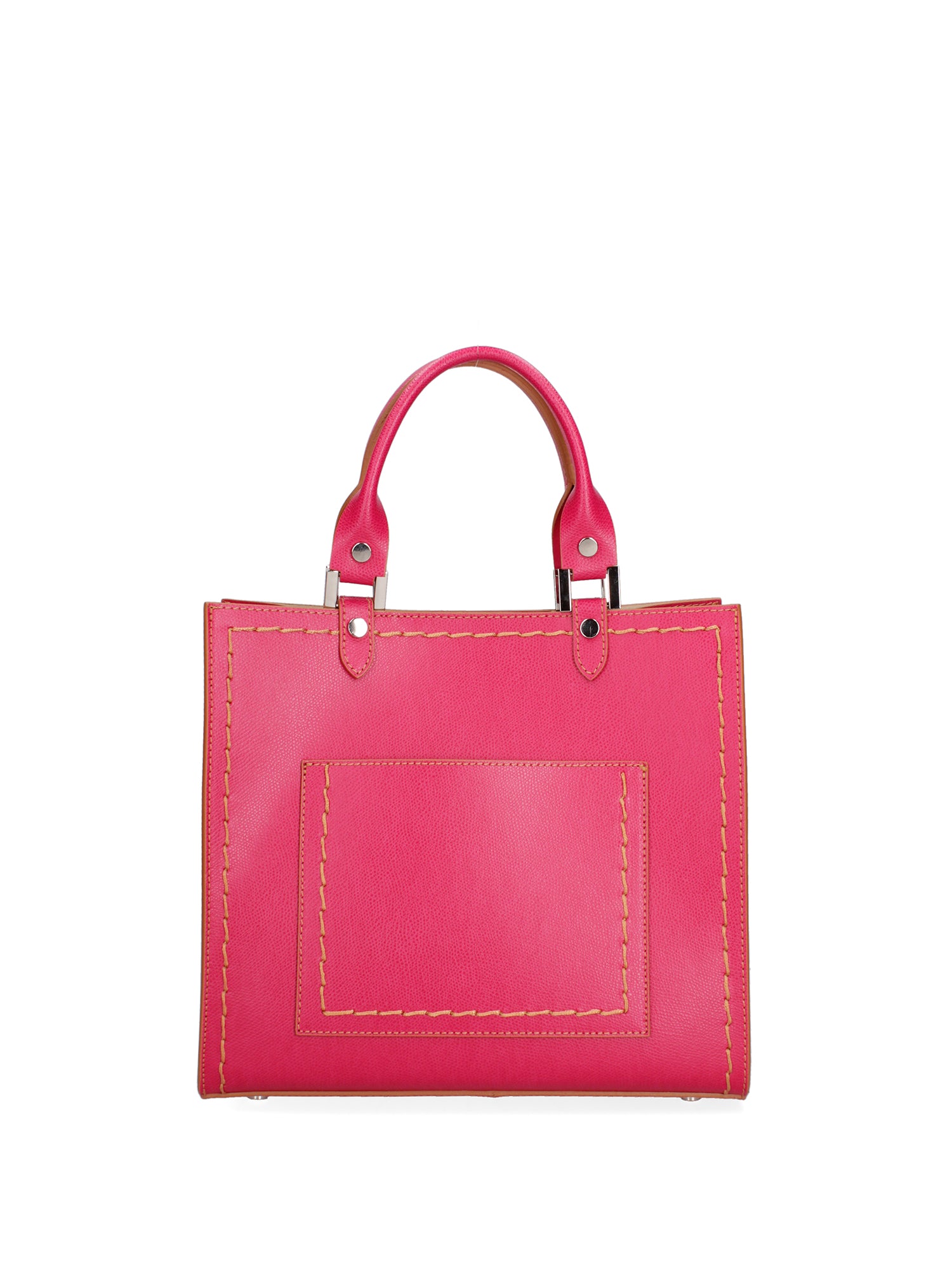 Borsa a mano da donna 100% vera pelle 07262-P 628 FUXIA Roberta Rossi