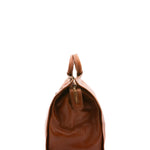Borsa da viaggio unisex in vera pelle 100% cotone 4563-MIELE Alessia Firenze