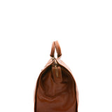 Borsa da viaggio unisex in vera pelle 100% cotone 4563-MIELE Alessia Firenze