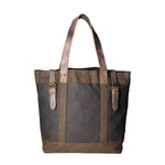 Maura Borsa a mano unisex Canvas e pelle ZG3012-NERO BLACK Gave Lux