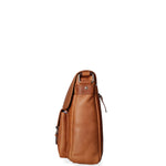 Borsa a tracolla da uomo 100% vera pelle HILB-3173-CUOIO Hill Burry