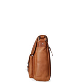 Borsa a tracolla da uomo 100% vera pelle HILB-3173-CUOIO Hill Burry
