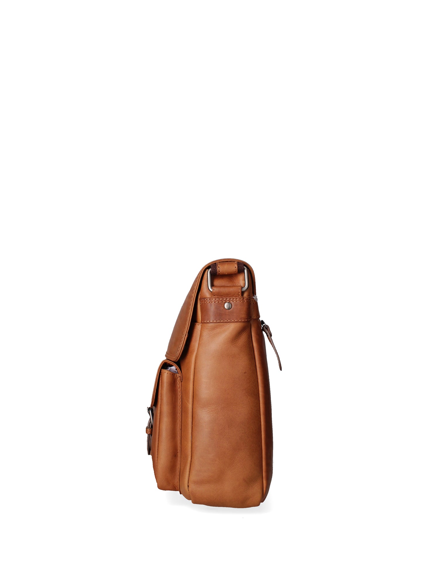 Borsa a tracolla da uomo 100% vera pelle HILB-3173-CUOIO Hill Burry