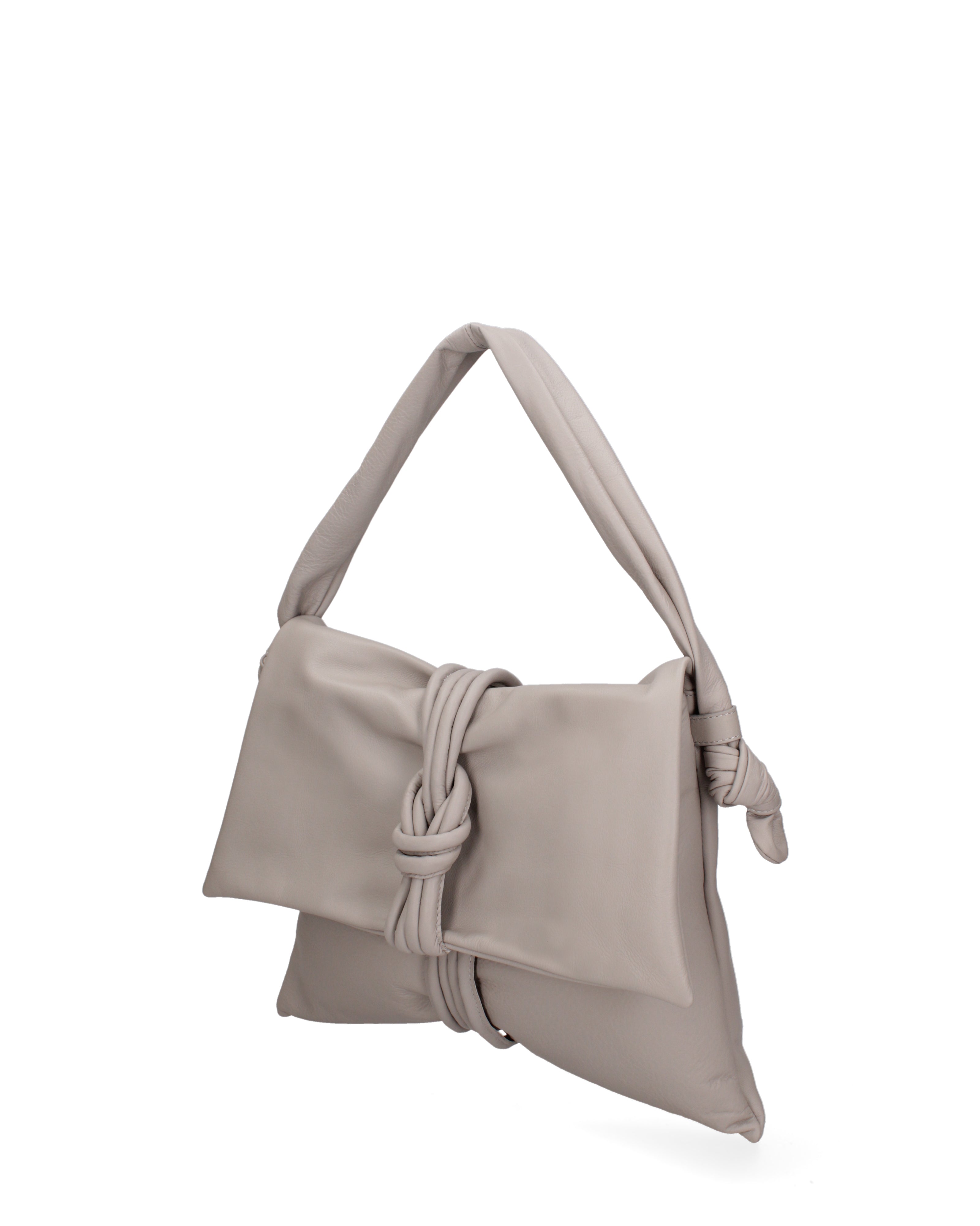 Borsa a spalla da donna Vera pelle 07172-S86 GRIGIO Viola Castellani